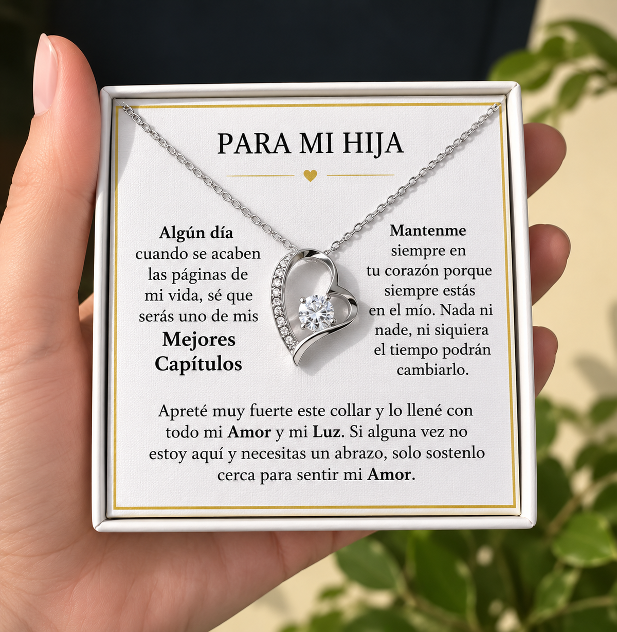 Collar Corazón con Dedicatoria