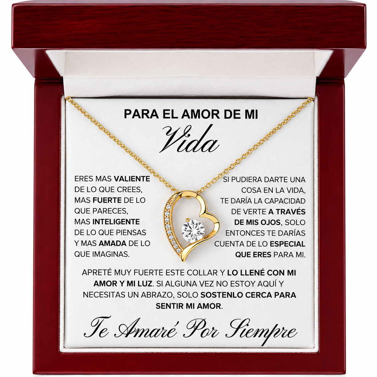 Collar Corazón con Dedicatoria