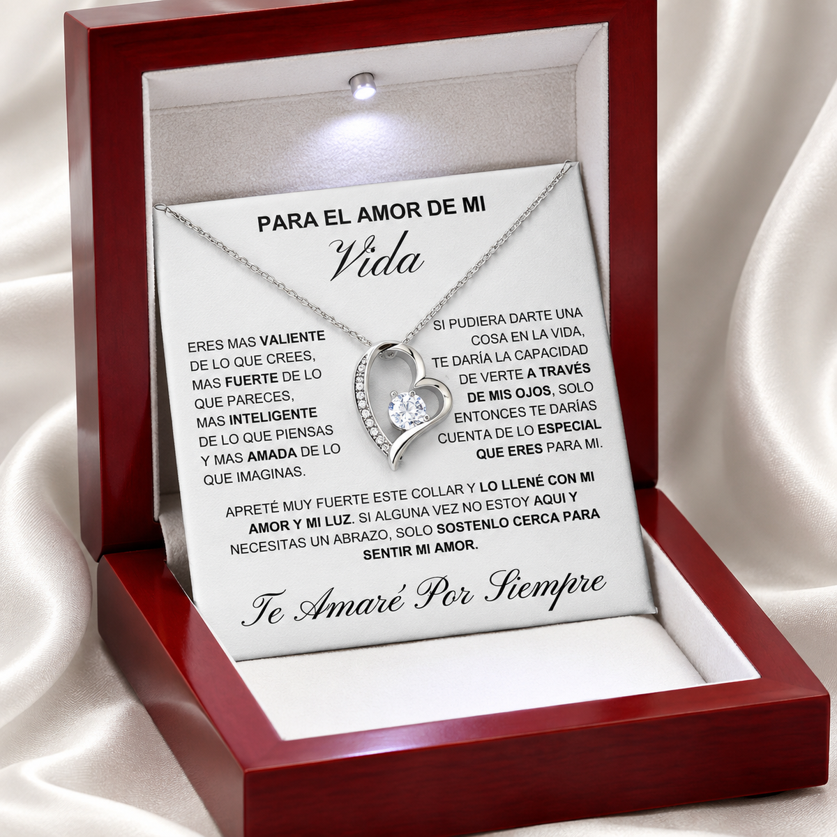 Collar Corazón con Dedicatoria