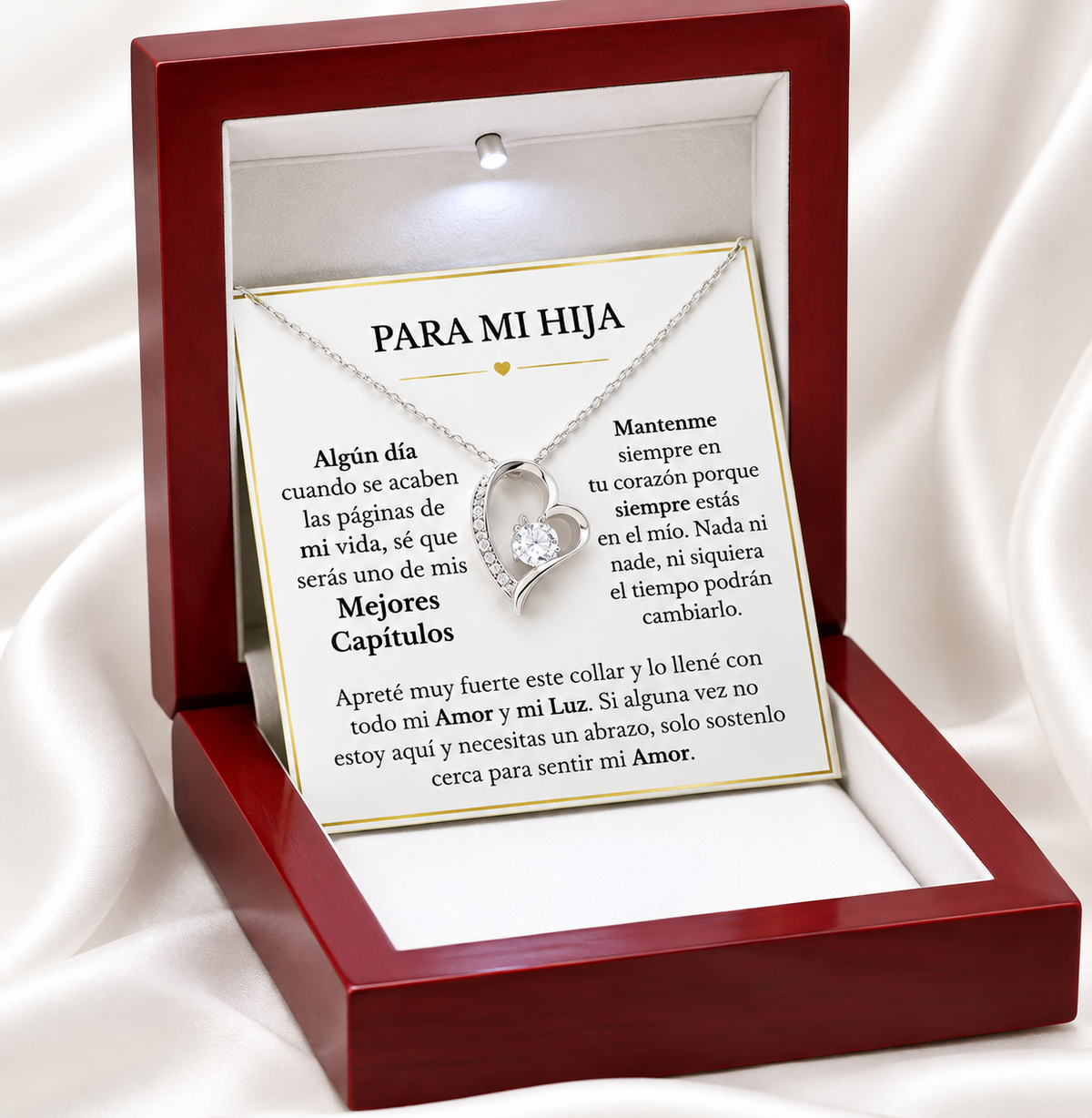 Collar Corazón con Dedicatoria