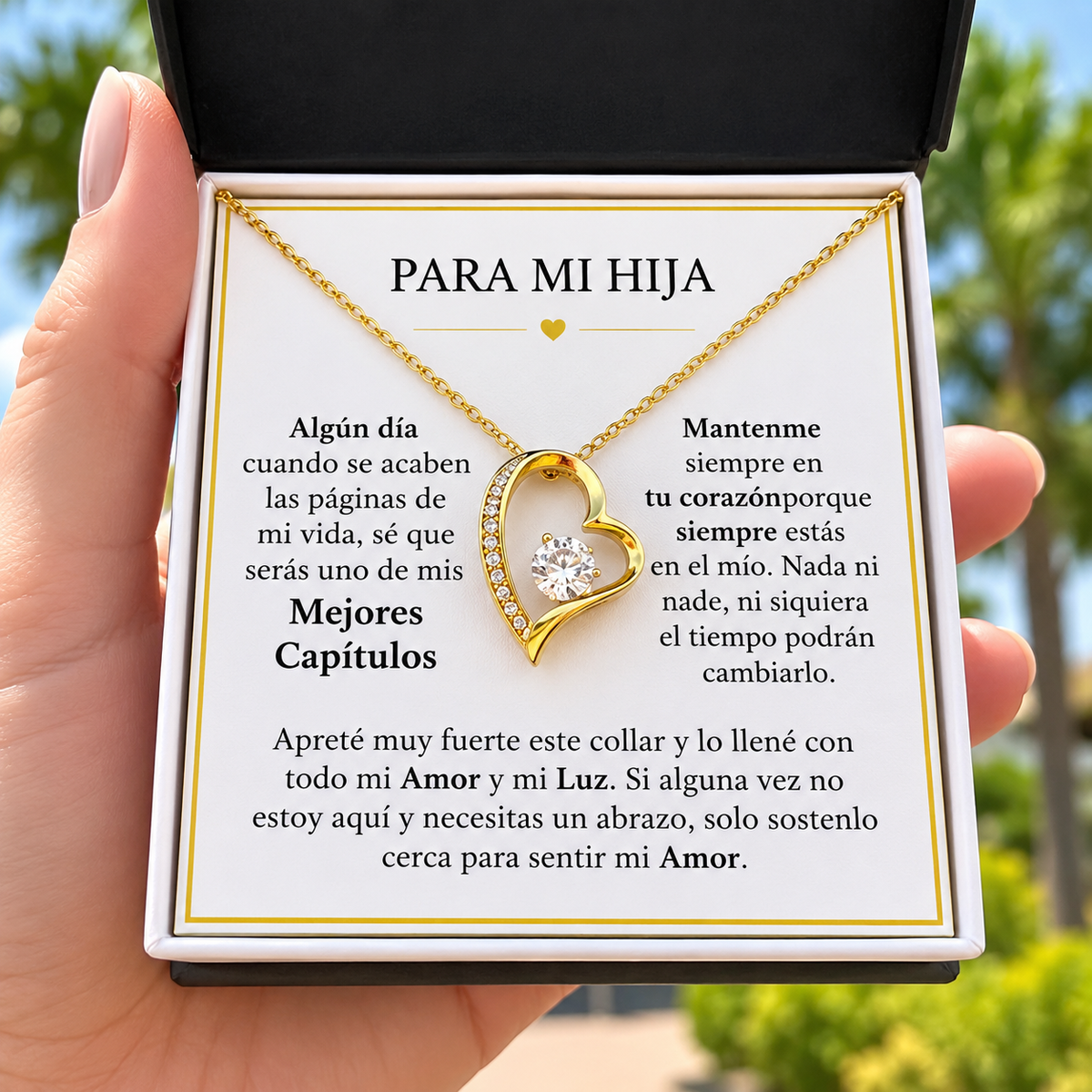 Collar Corazón con Dedicatoria