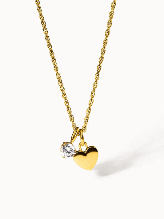 Collar Brave con corazón y colgante