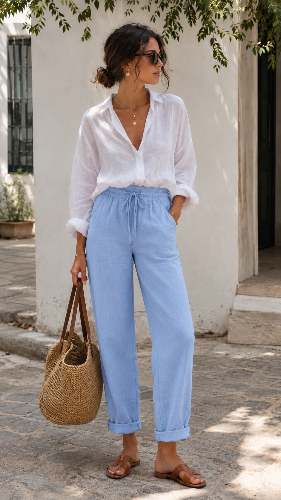 Pantalón de lino Iraola