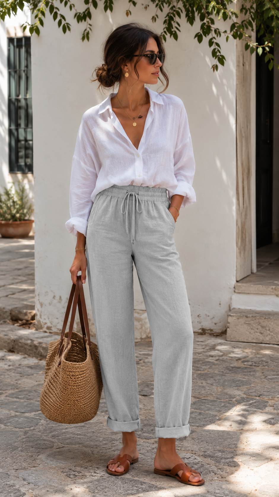 Pantalón de lino Iraola