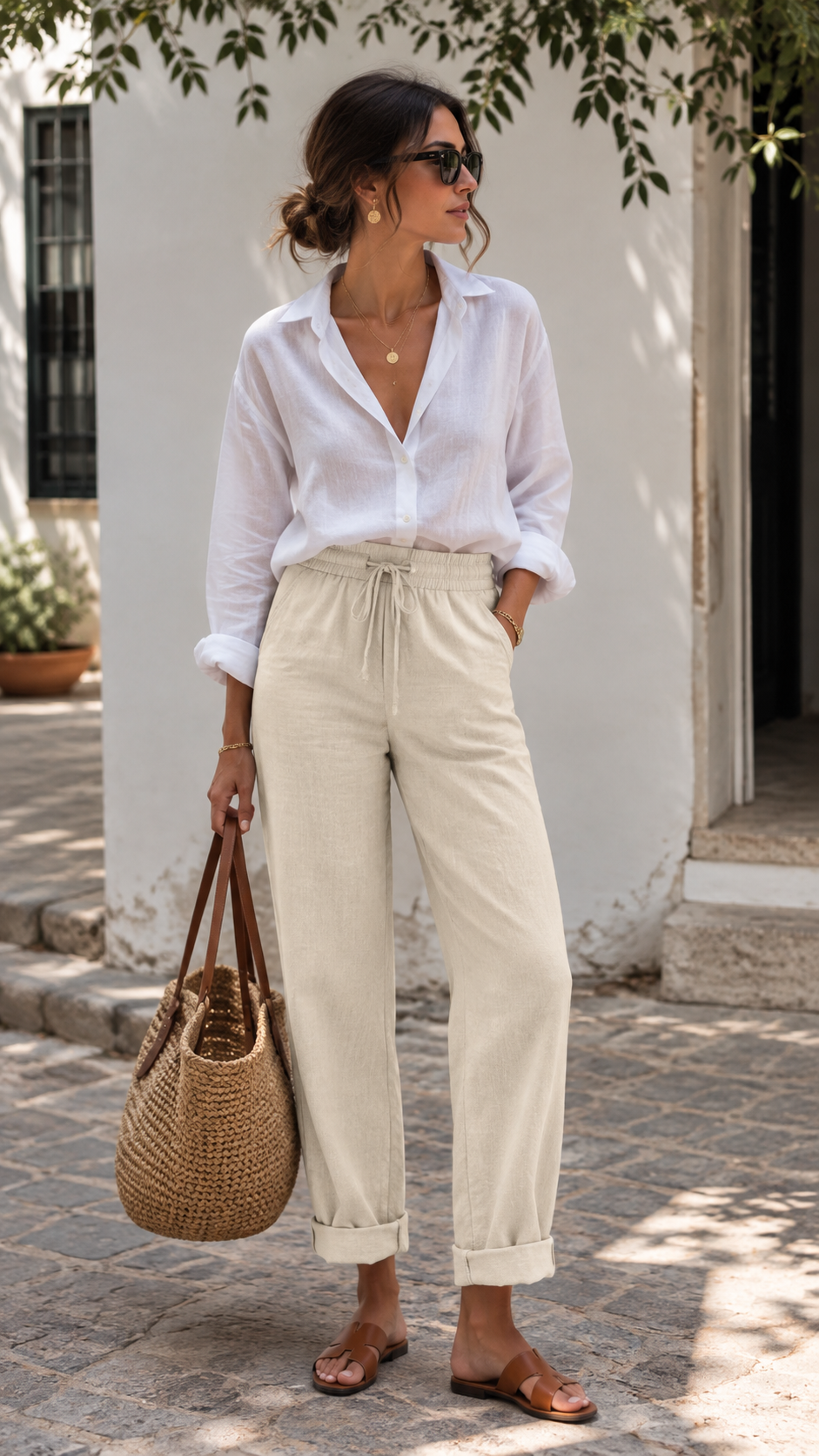 Pantalón de lino Iraola