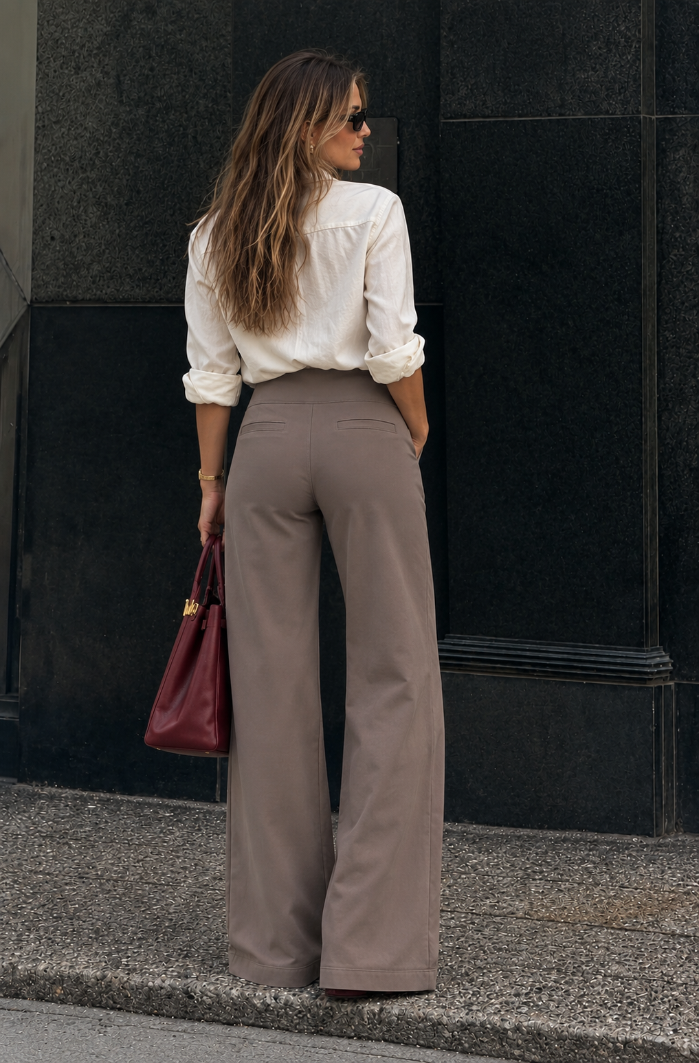 MARA | Pantalón elástico de cintura alta