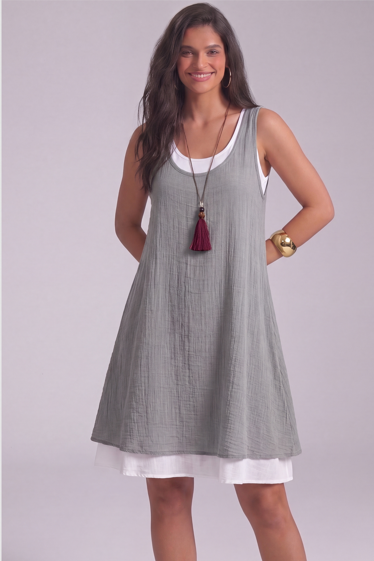 Vestido Ines doble capa