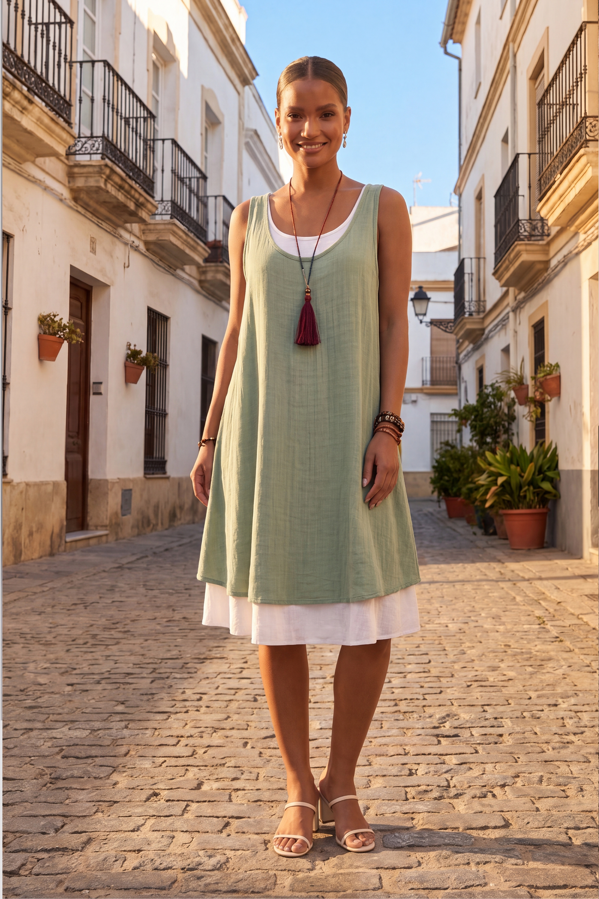 Vestido Ines doble capa