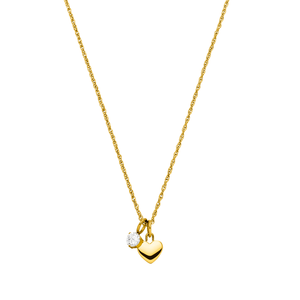 Collar Brave con corazón y colgante