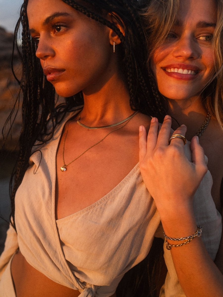 Collar Brave con corazón y colgante