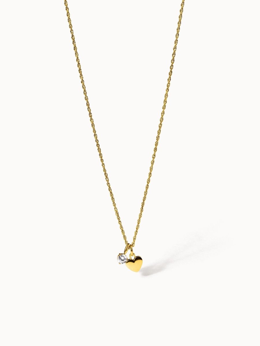 Collar Brave con corazón y colgante