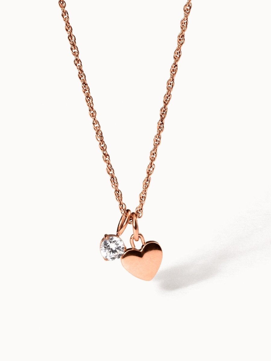 Collar Brave con corazón y colgante