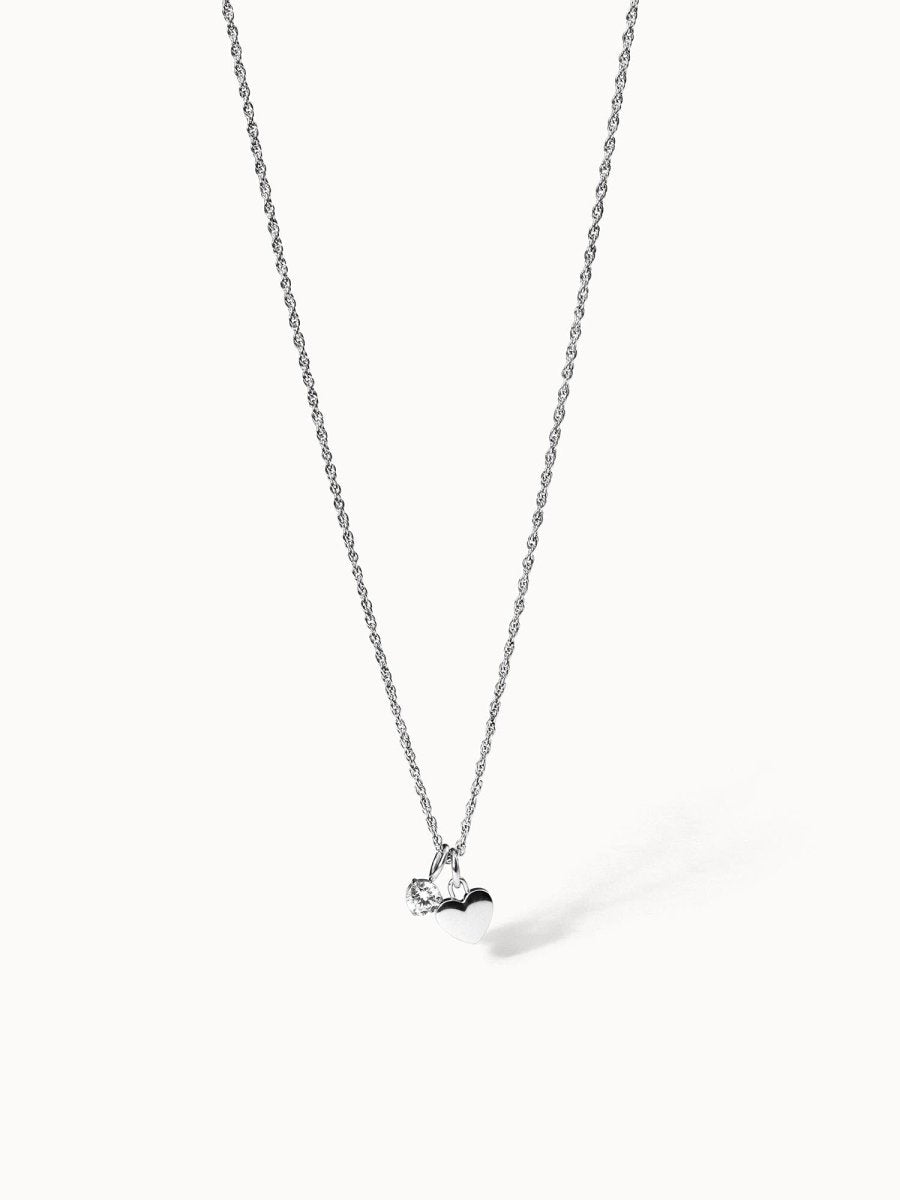 Collar Brave con corazón y colgante