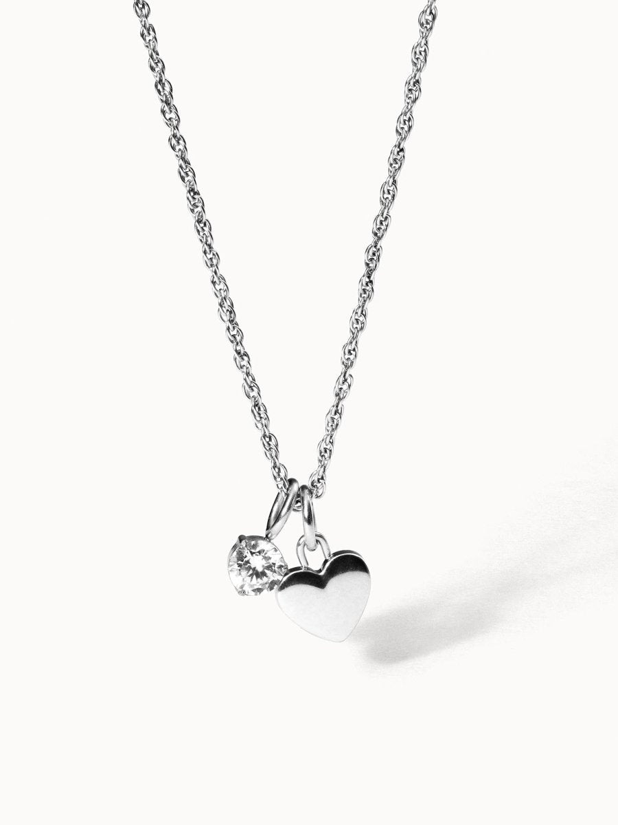 Collar Brave con corazón y colgante