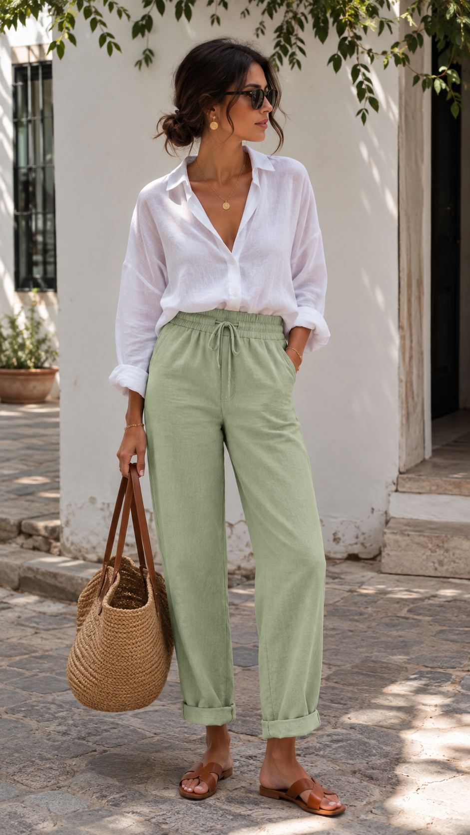 Pantalón de lino Iraola