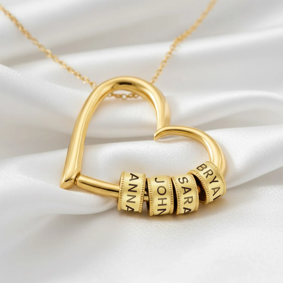 Collar personalizado «El corazón de la familia»