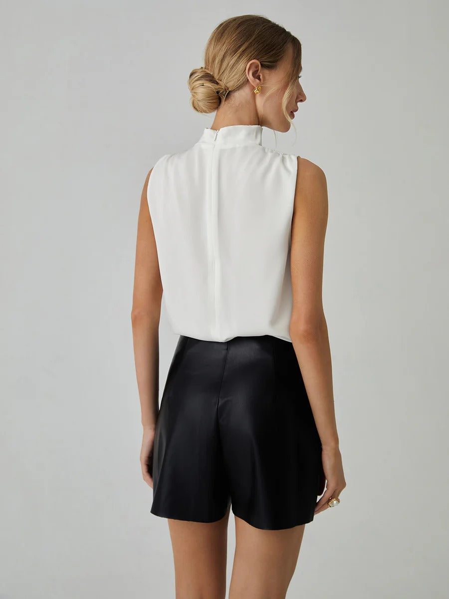 Blusa Cuello Drapeado Elegance