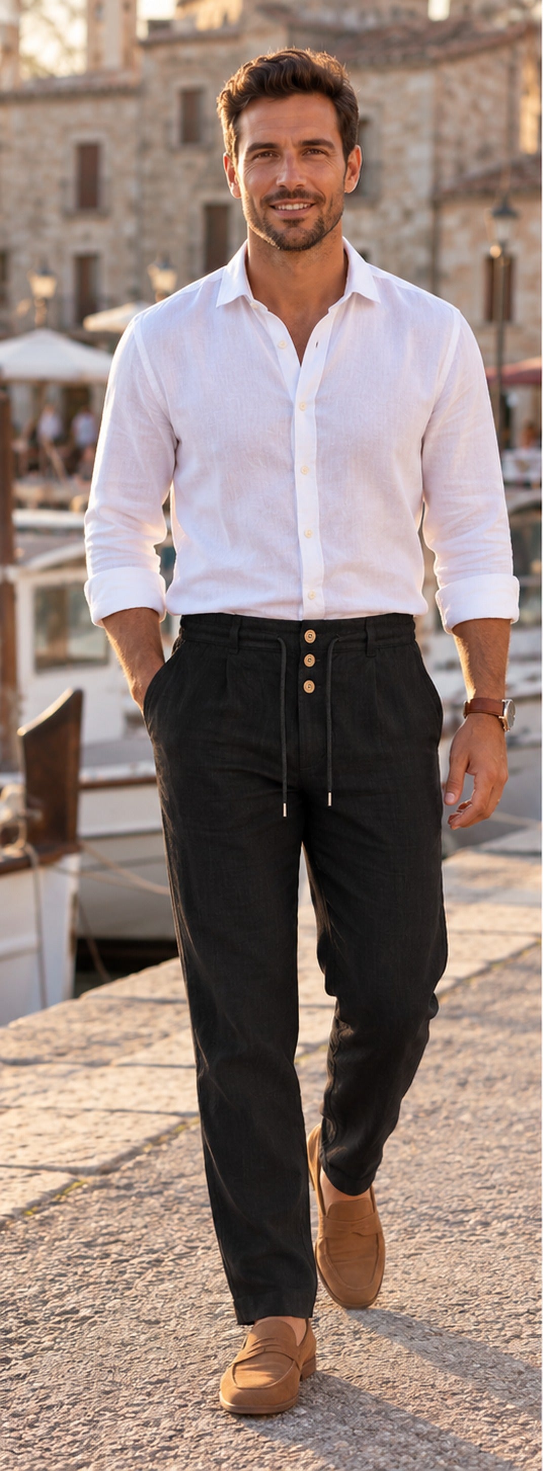 Pantalón elegante negro - puerto